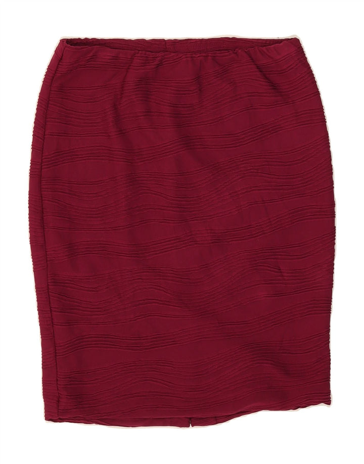 MOSSIMO Womens Pencil Skirt Medium W30  Burgundy Polyester Vintage Mossimo and Second-Hand Mossimo from Messina Hembry 