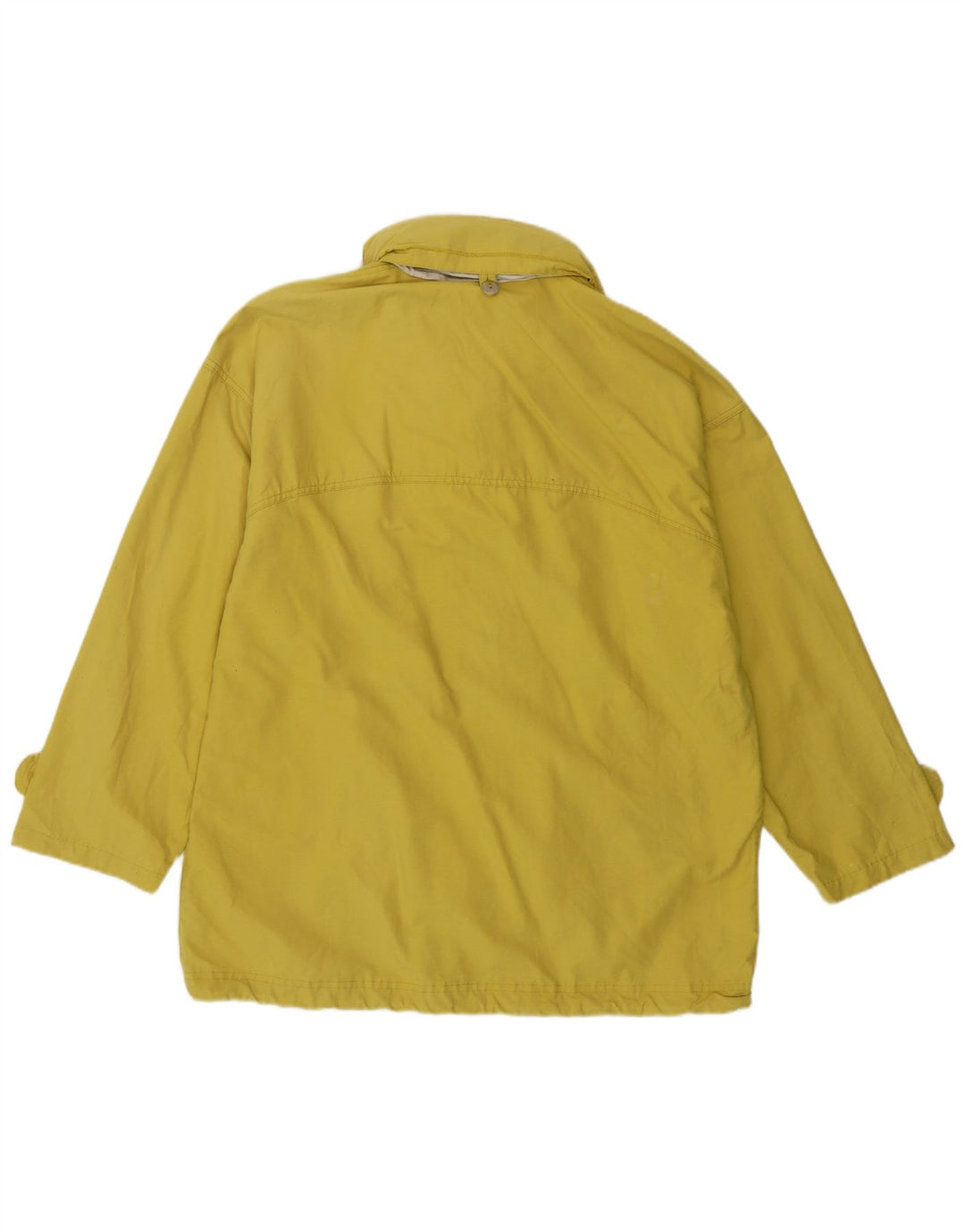 Vintage Womens Hooded Utility Jacket UK 16 Large Yellow