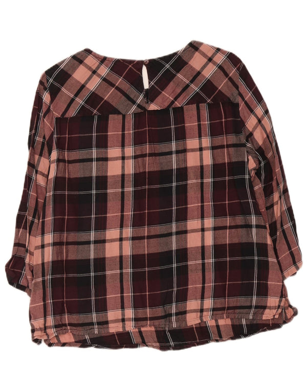 Marks & Spencer Γυναικεία μπλούζα με 3/4 μανίκια τοπ UK 16 Large Purple Plaid