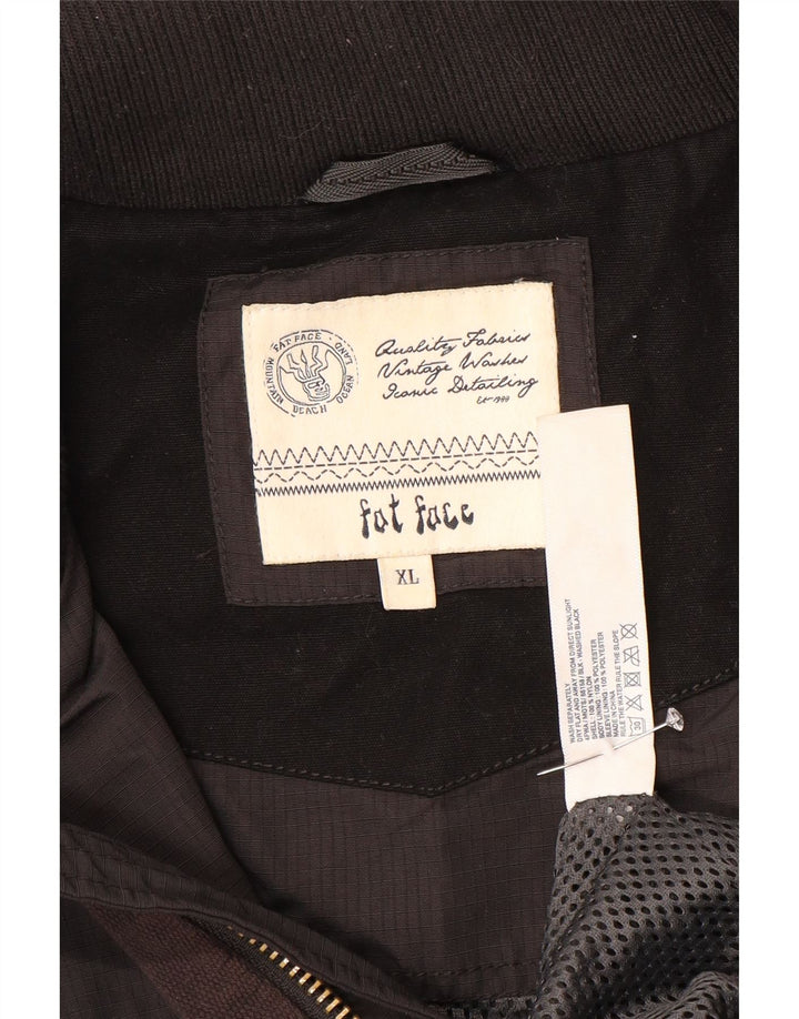 Fat Face Mens Utility Jacket UK 42 XL Black Nylon