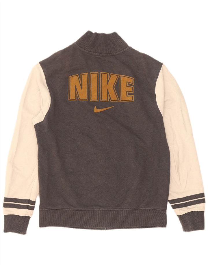 Nike Mens Graphic Tracksuit Top Jacket XS Grey Colourblock Cotton