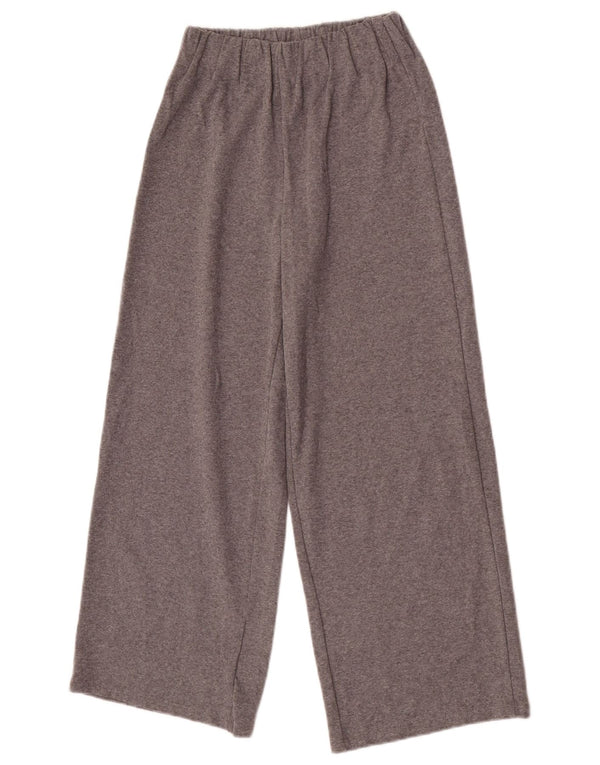 Zara Pantalon décontracté à jambe large pour fille 11-12 ans W24 L26 Gris Polyester