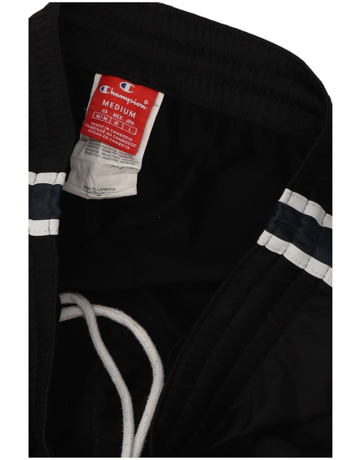 Pantaloni da tuta grafica da uomo Champion, poliestere nero medio
