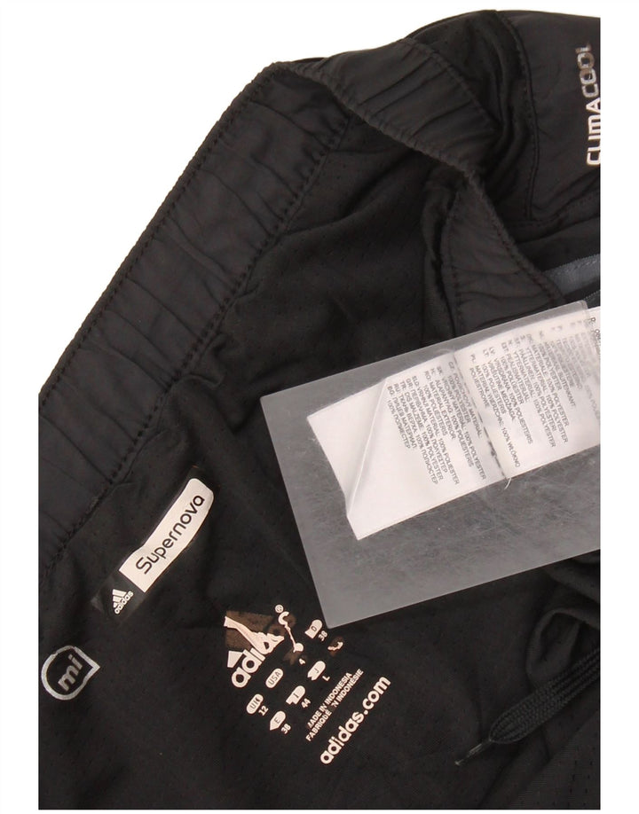 ADIDAS Womens Supernova Sport Shorts UK 12 Medium Black Polyester