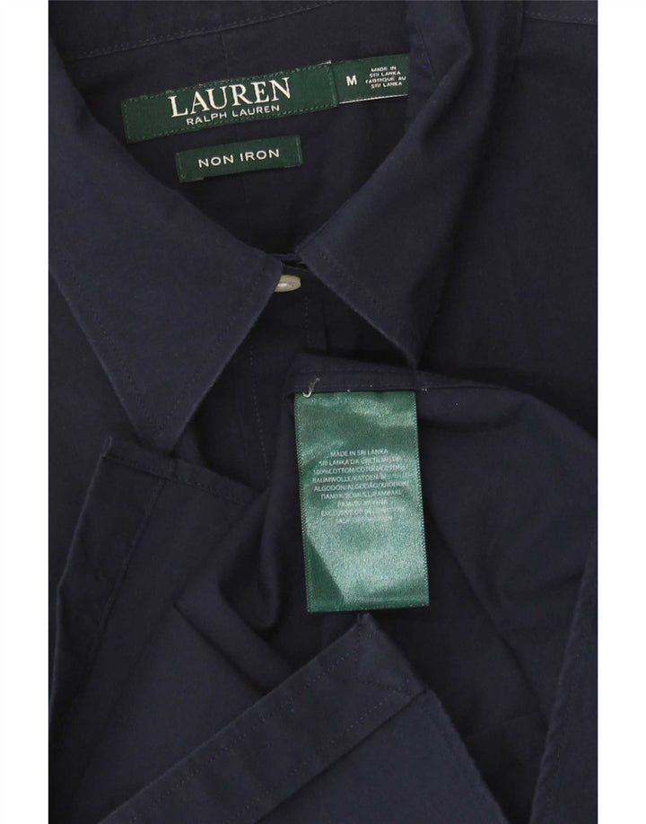 Ralph Lauren Chemise Femme UK 14 Coton Bleu Marine Moyen