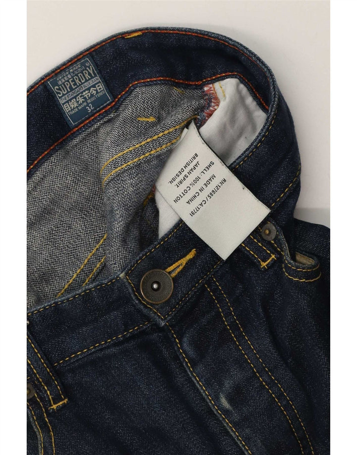Shorts jeans masculino Superdry W32 algodão azul médio