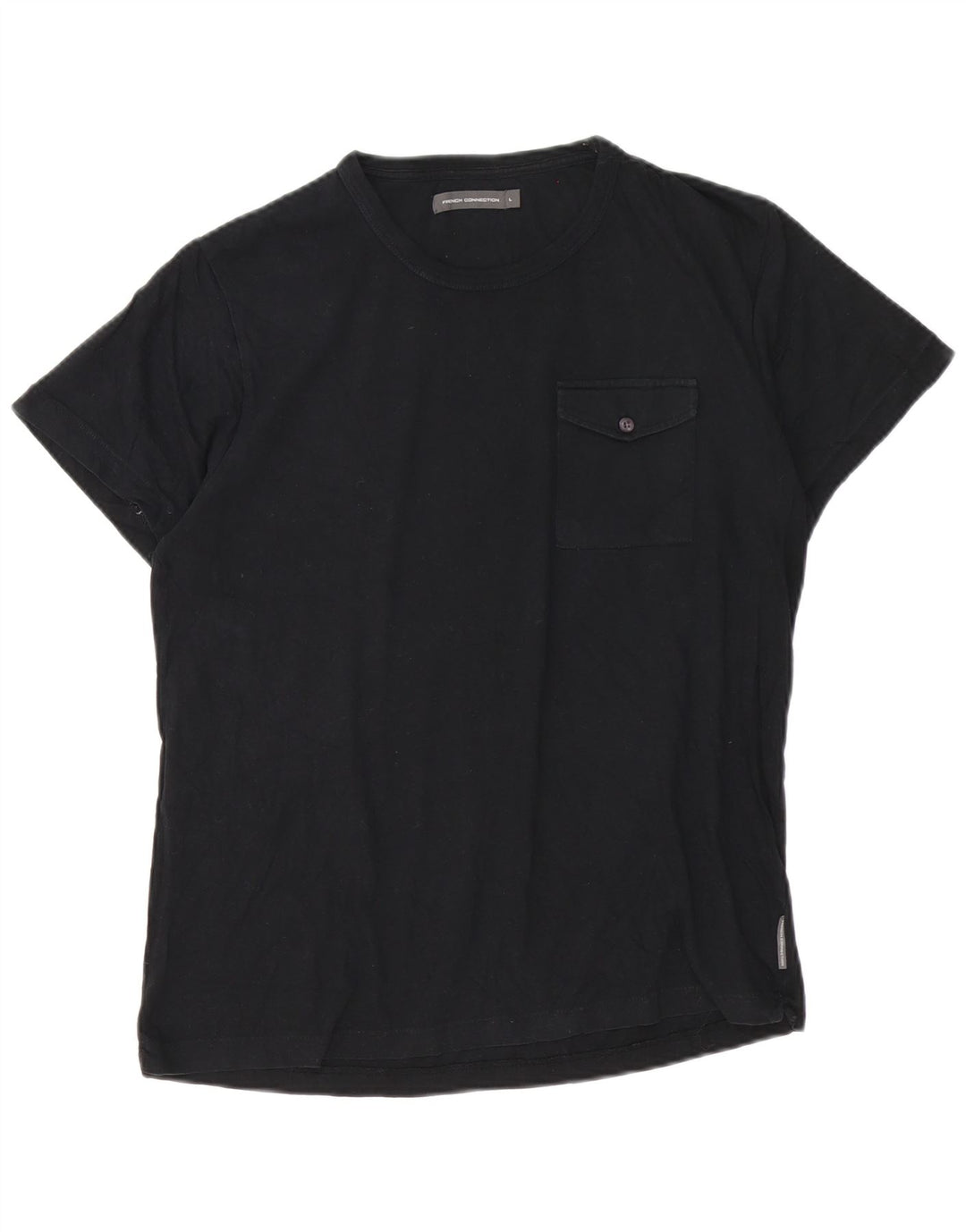 Tricou pentru bărbați French Connection Top mare din bumbac negru