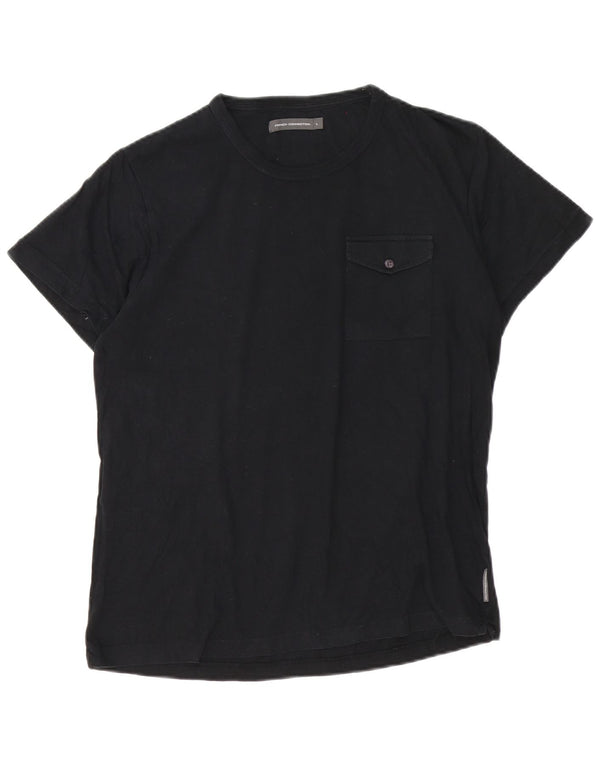 Tricou pentru bărbați French Connection Top mare din bumbac negru