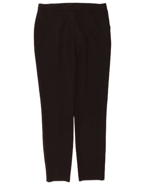 Topshop Damen-Anzughose mit schmaler Passform, UK 10, Größe S, W28, L30, braun, Polyester