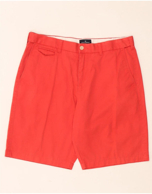 Marks & Spencer Short Chino Homme W36 Large Orange Coton
