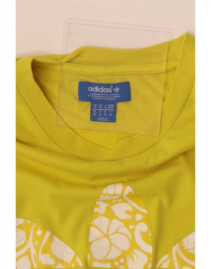 Adidas Hombre Camiseta Gráfica Top Medium Amarillo