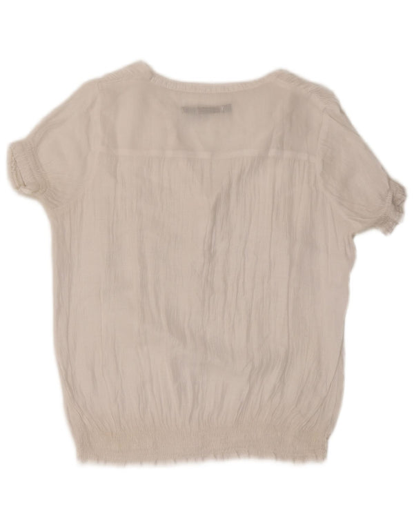 Zara Womens Blouse Top UK 16 Large White