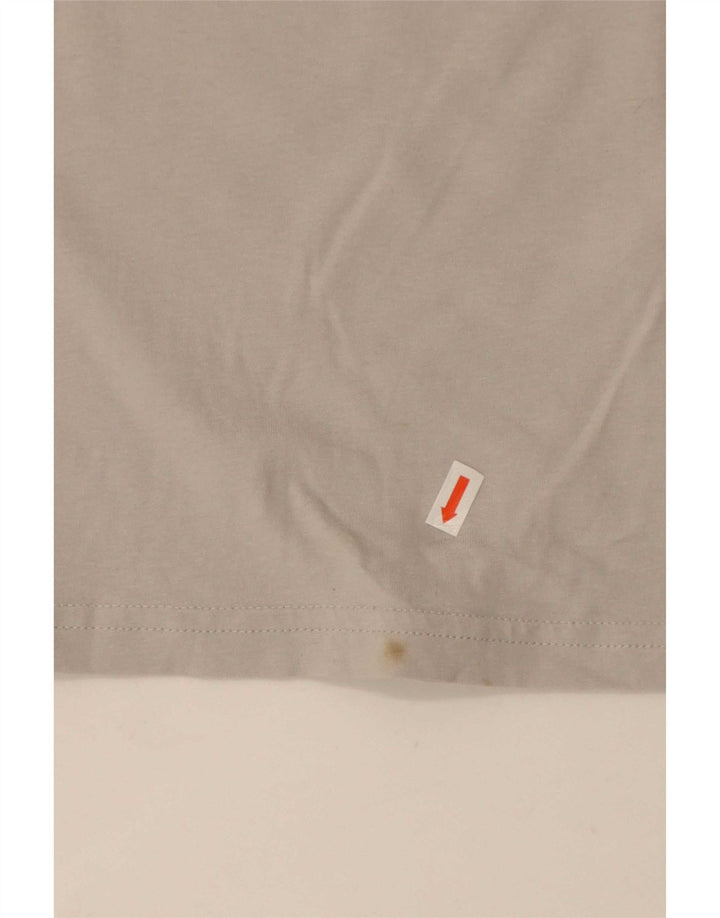 T-shirt grafica da uomo Puma Top in cotone grigio medio