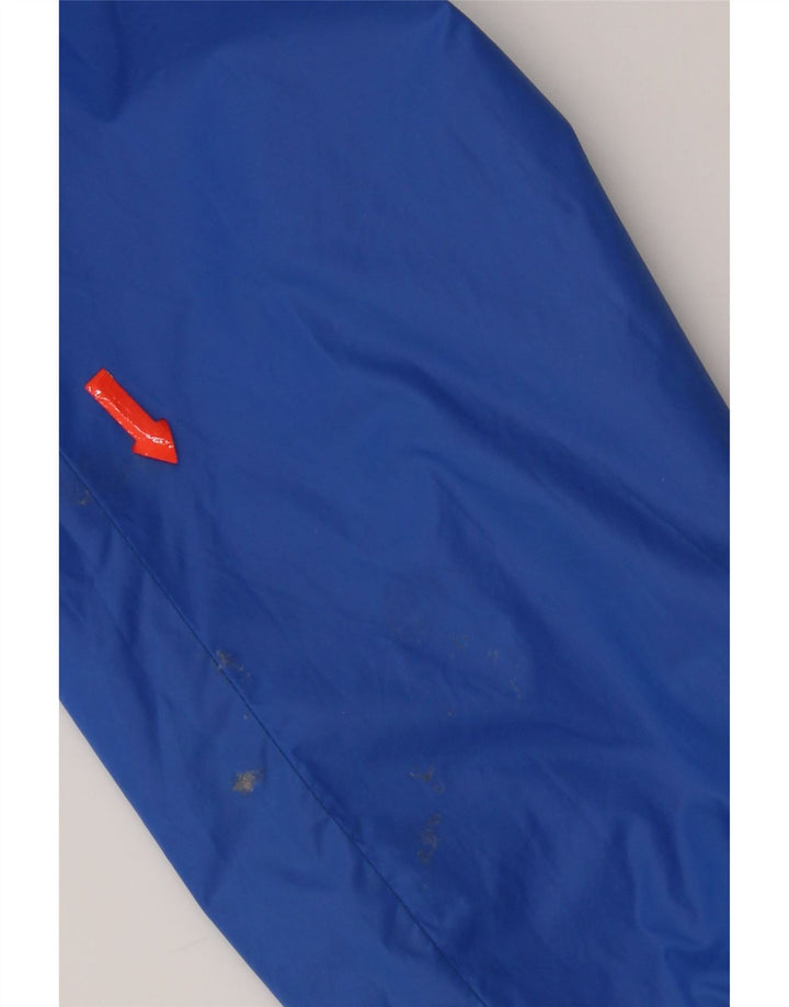 Carhartt Regnjakke med hætte til kvinder UK 14 Medium Blue Colourblock Nylon