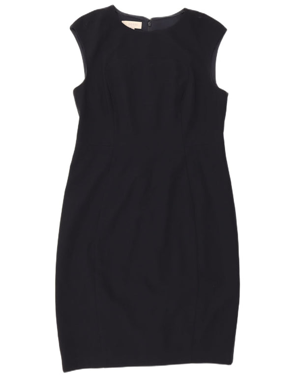 Abito tubino senza maniche da donna Hobbs UK 14 grande poliestere blu navy