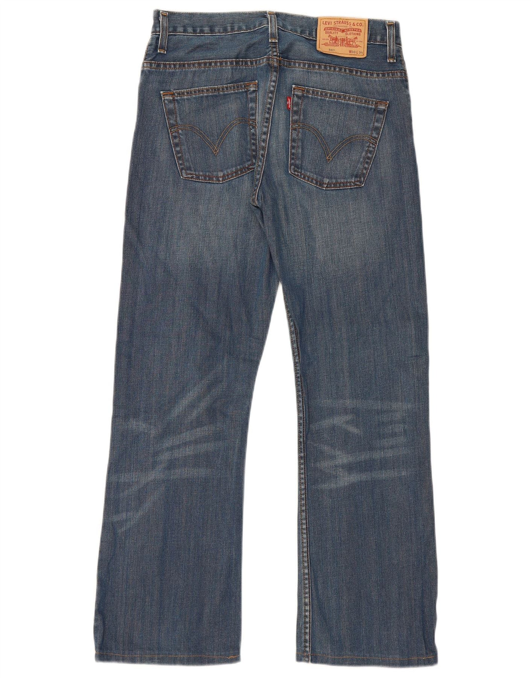 Levi's Uomo 507 Jeans Bootcut W30 L30 Cotone Blu