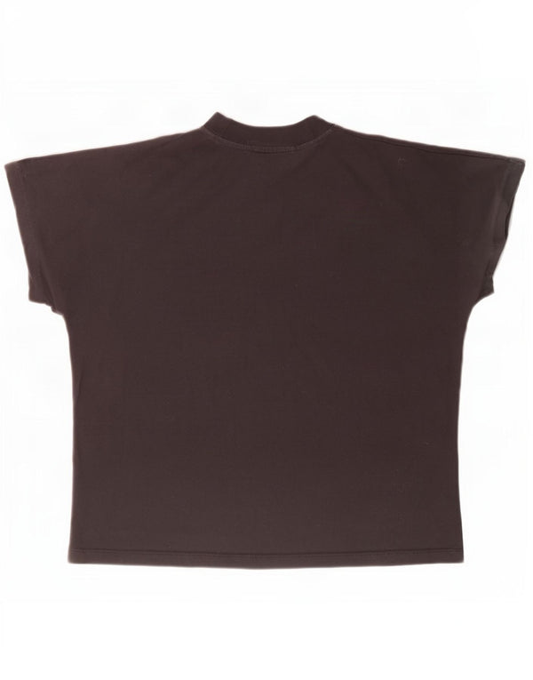 Calvin Klein Jeans T-shirt graphique surdimensionné pour femme UK 10 Petit Noir