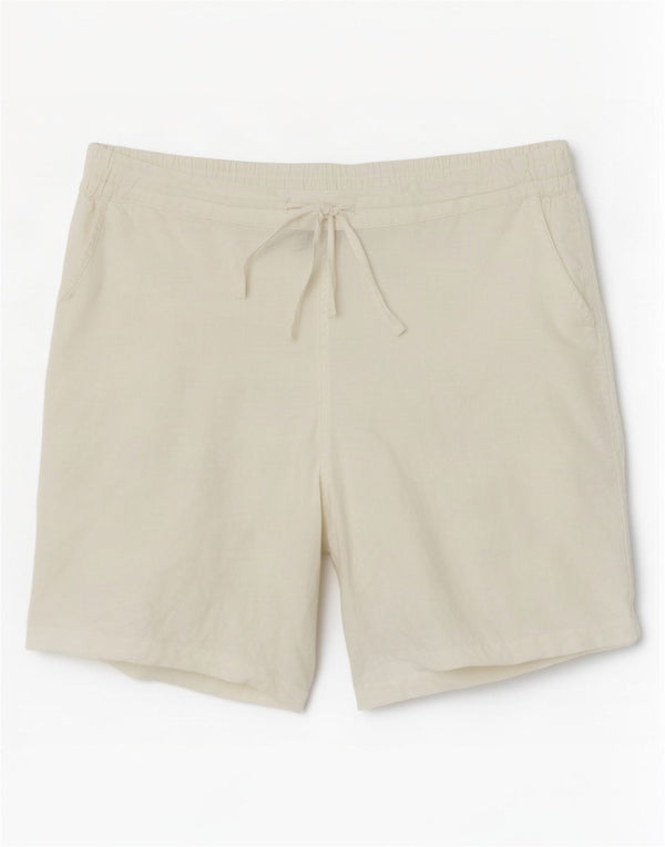 Marks & Spencer Damen Autograph Casual Shorts UK 18 XL W40 Weiß