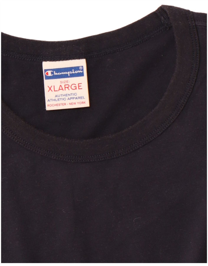 CHAMPION T-Shirt Homme Top XL Bleu Marine