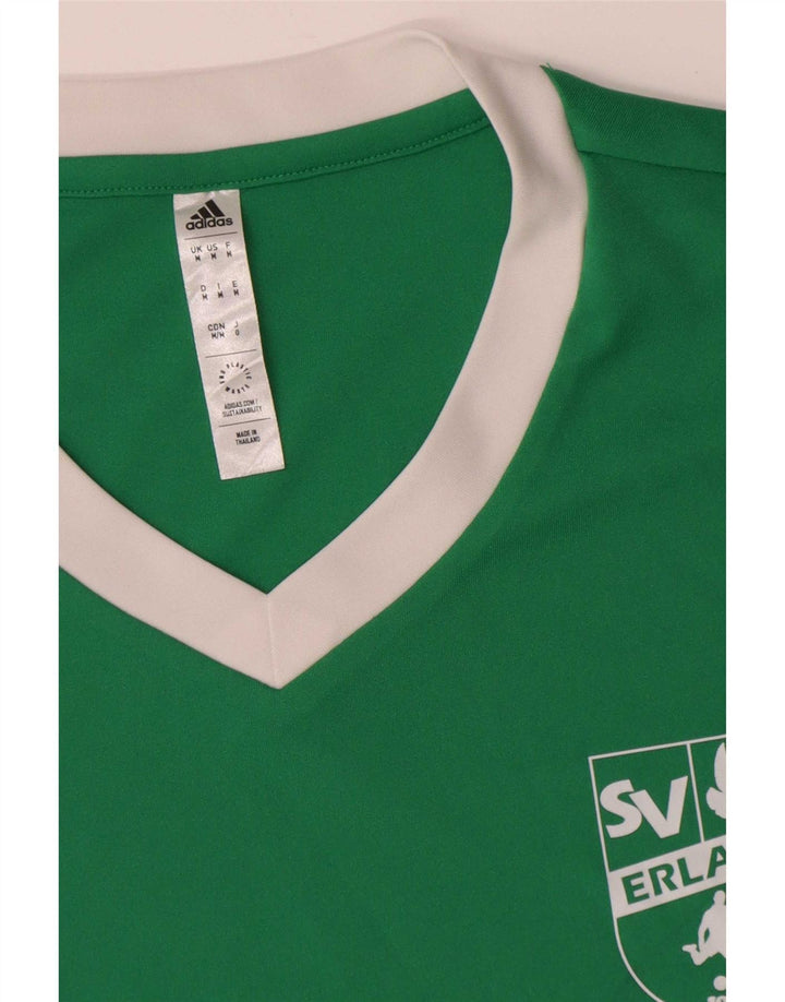 Adidas Homme Aeroready Graphic T-Shirt Top Vert Moyen Polyester