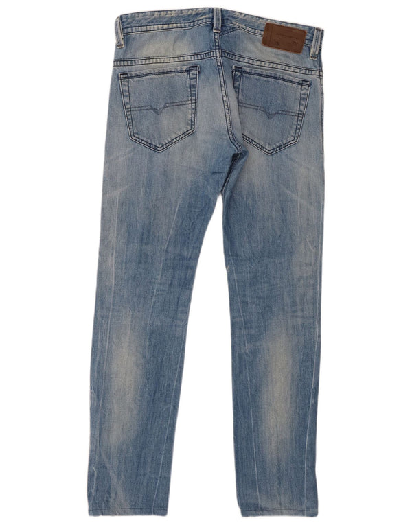 Diesel Masculino Thavar Slim Skinny Jeans W31 L32 Azul Algodão