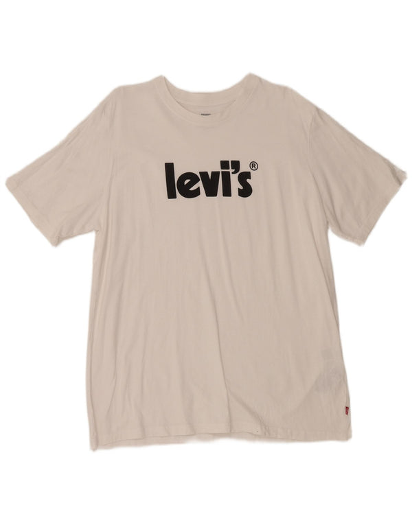Levi's muška majica kratkih rukava opuštenog kroja, veliki bijeli pamuk