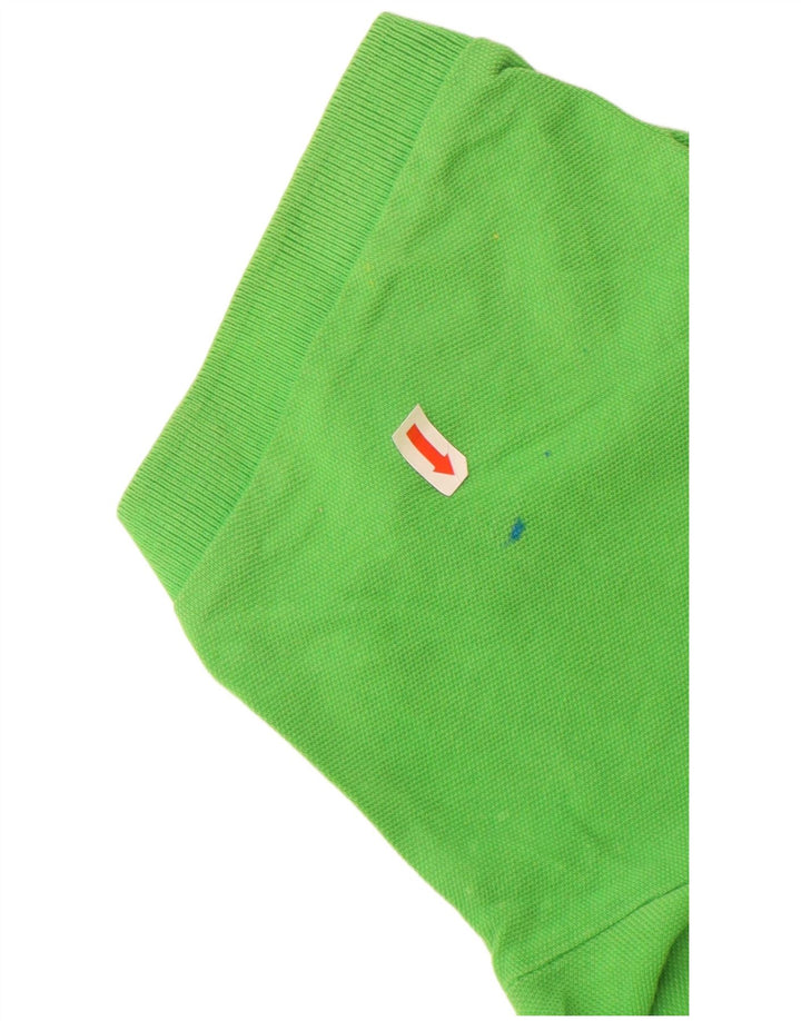 Cămașă polo KAPPA pentru bărbați, bumbac verde mediu