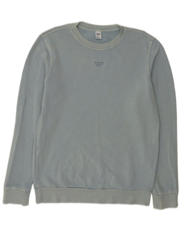 Damska bluza Reebok Jumper UK 14 Średni niebieski, bawełniany
