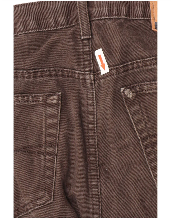 Marks & Spencer Mens Blue Harbour Straight Jeans W36 L31 Brown Cotton