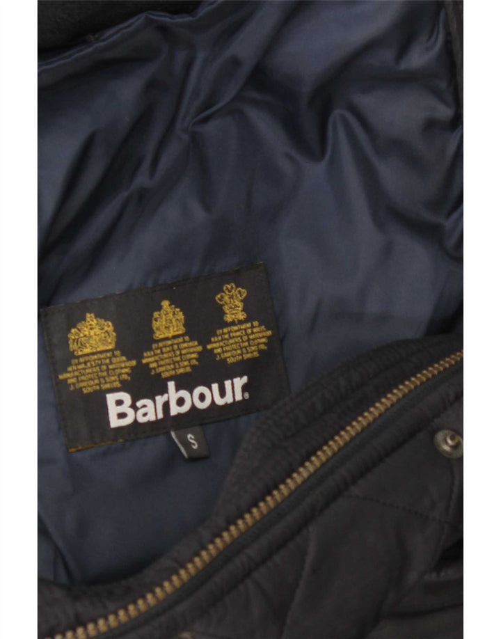 Jaqueta acolchoada masculina Barbour UK 36 poliéster azul marinho pequeno