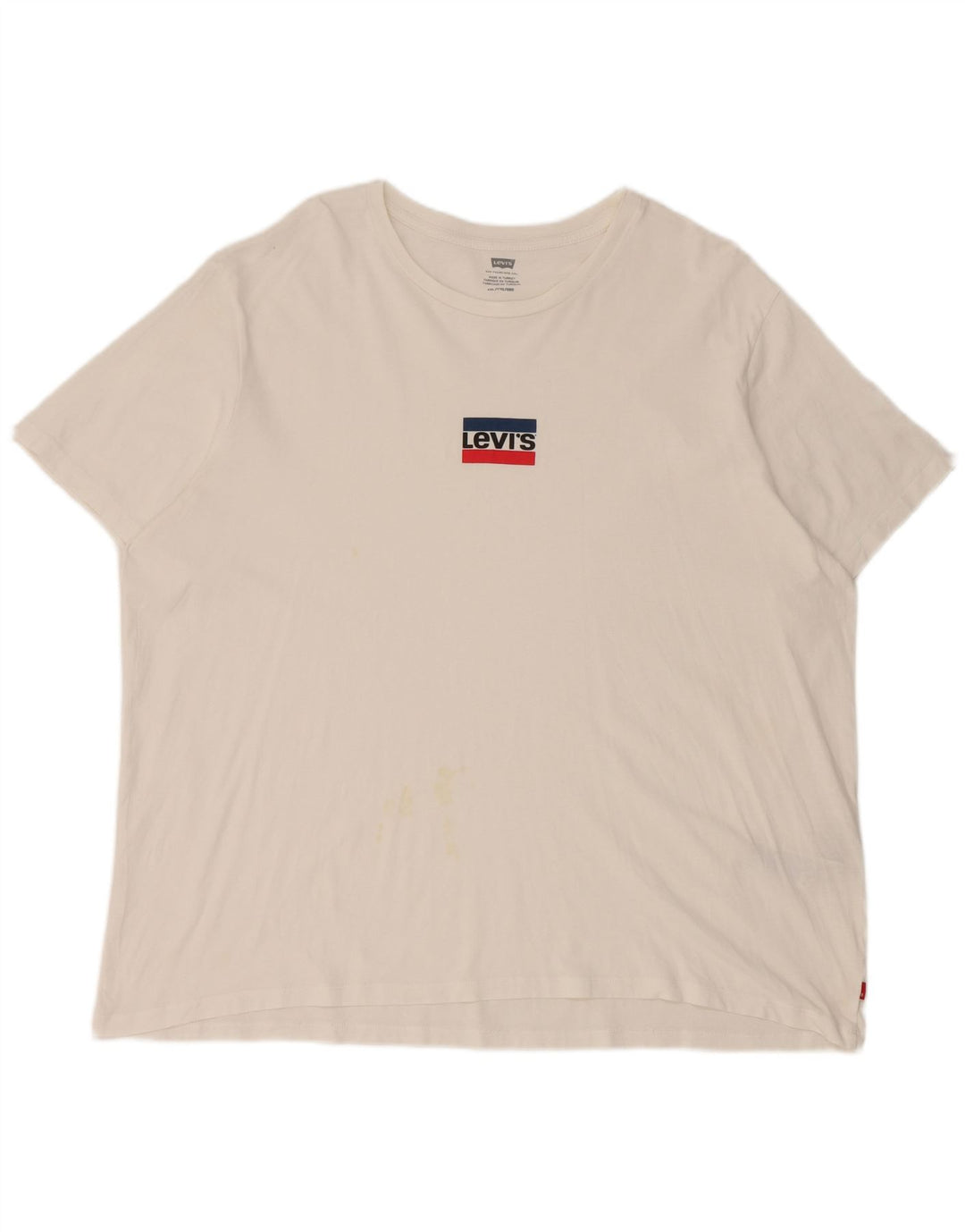 Levi's Womens T-Shirt Top UK 20 2XL White Cotton