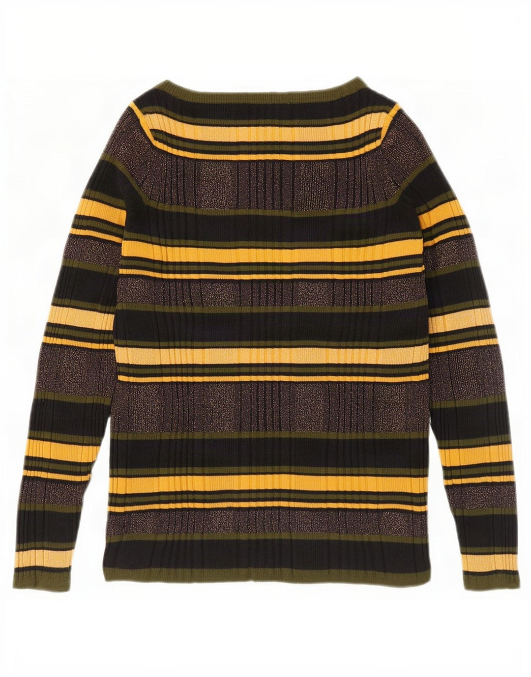 Marks & Spencer Dame Boat Neck Jumper Sweater UK 16 Large Multicolor