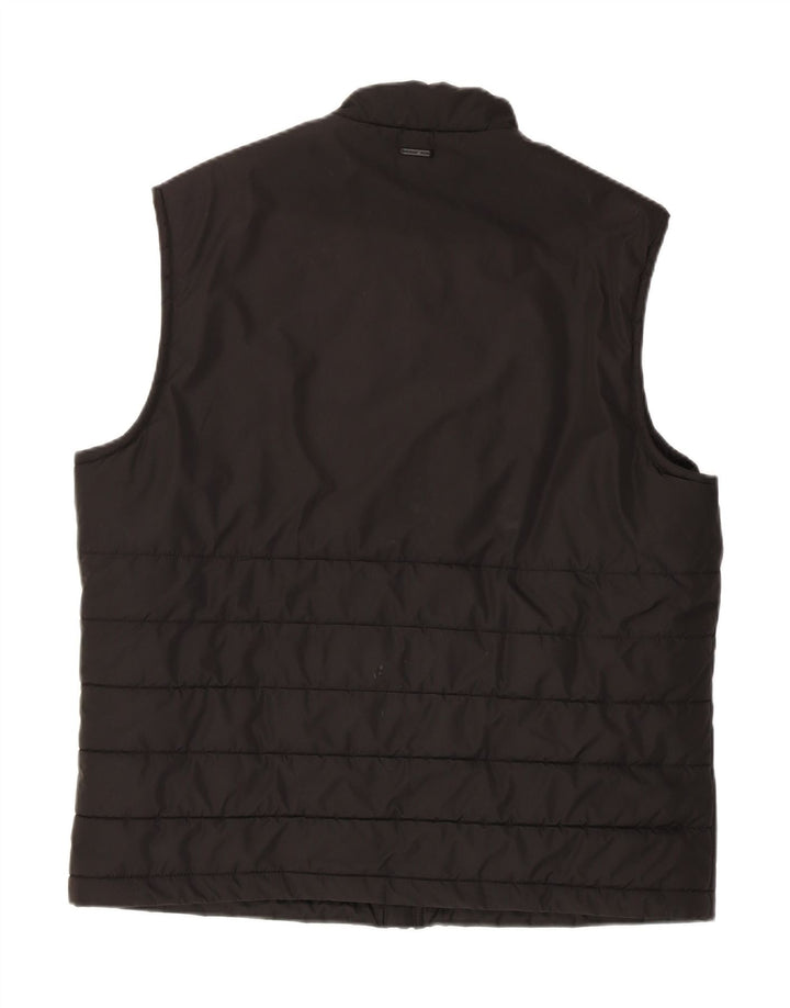 Michael Kors Mens Sleeveless Windbreaker Jacket UK 40 Large Black Polyester