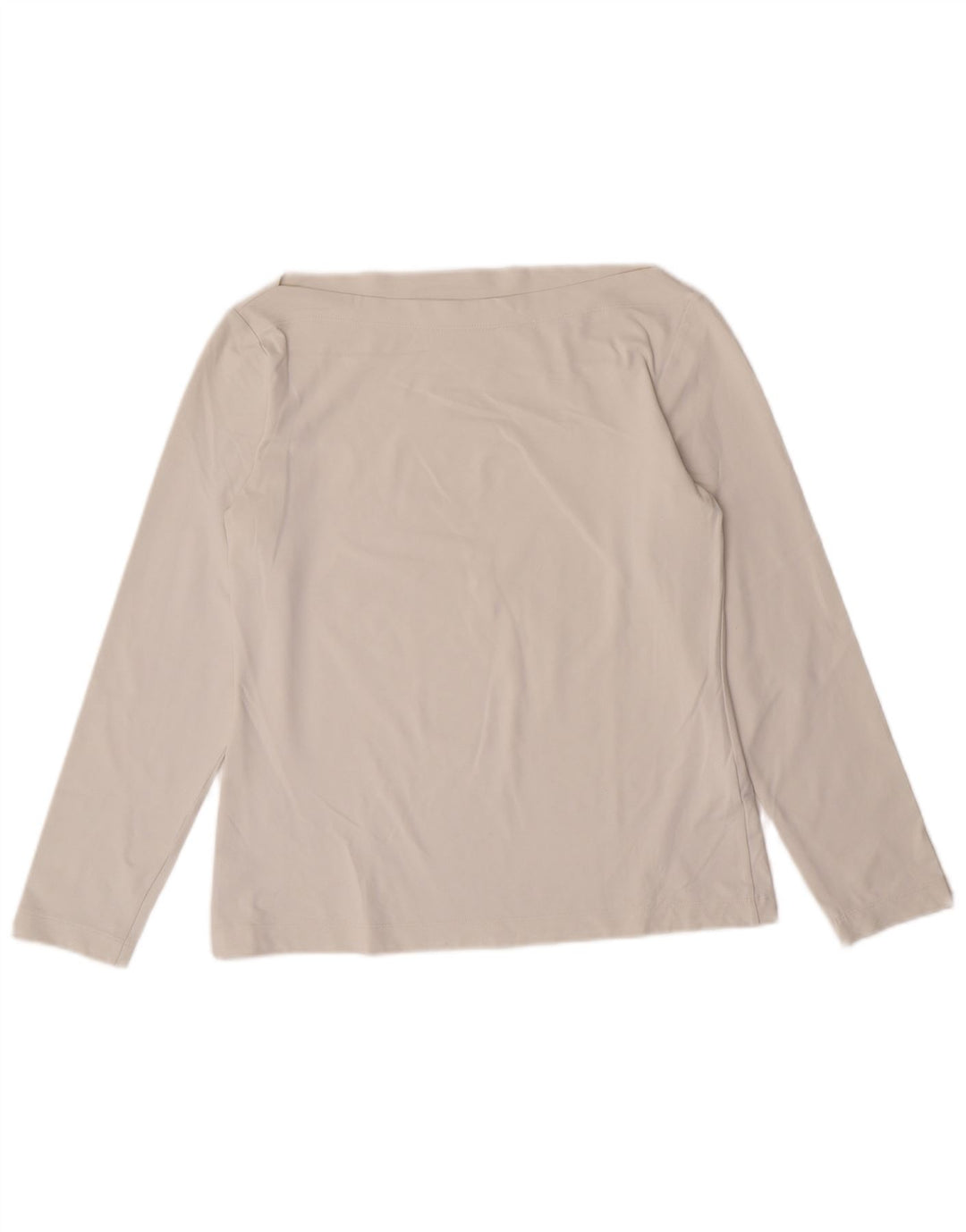 Sportmax Womens Crop Top Langærmet UK 12 Medium Off White Polyamid
