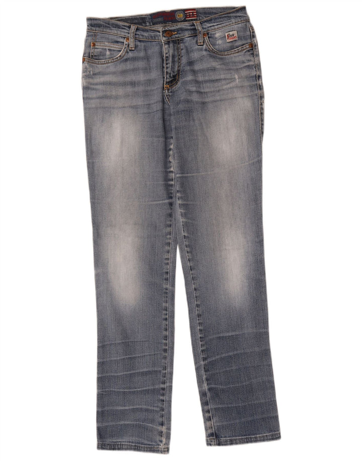 Damskie jeansy slim Roy Rogers W30 L31 niebieskie