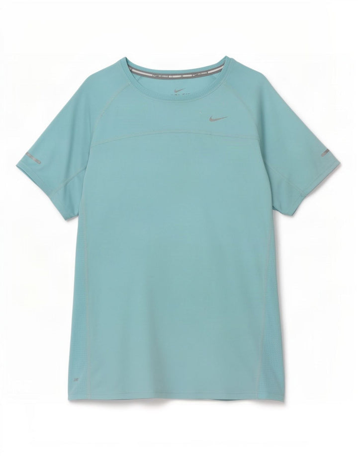 Damska koszulka Nike Dri Fit Top UK 10, mała niebieska, poliester