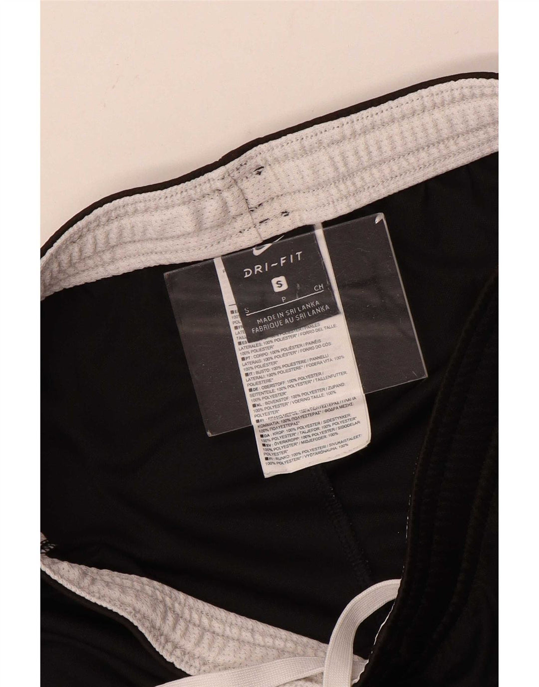 Pantaloncini sportivi Nike da uomo Dri Fit piccoli in poliestere color block nero