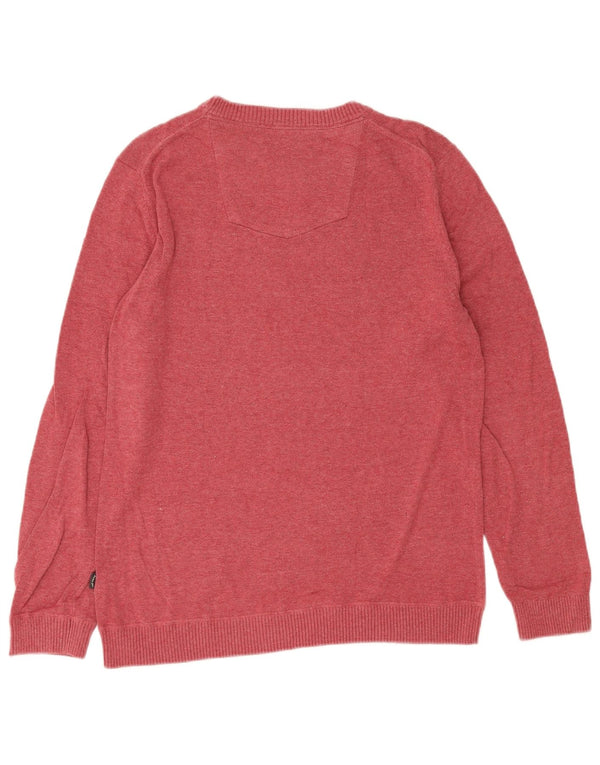 Fat Face Mens Crew Neck Jumper Sweater Medium Red Cotton