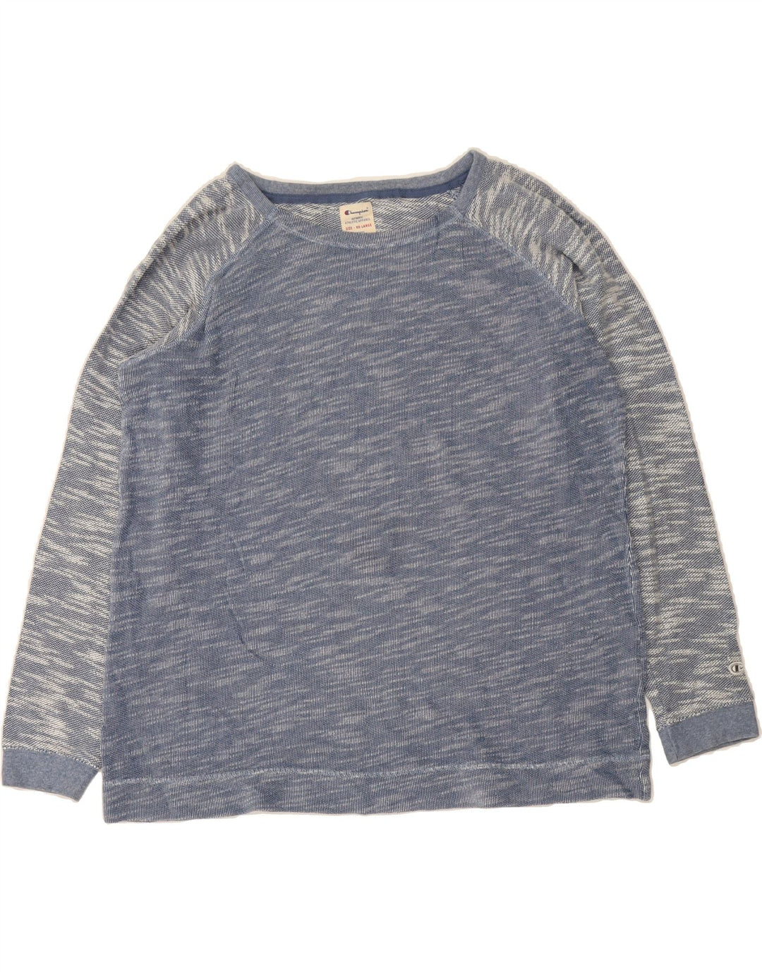 CHAMPION Womens Sweatshirt Jumper UK 20 2XL Blue Flecked Vintage Champion and Second-Hand Champion from Messina Hembry 