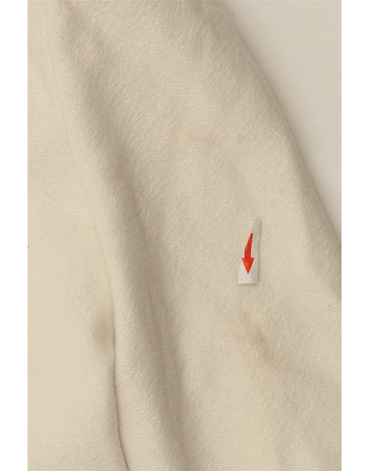 Vintage Bolero-jakke til kvinder UK 10 Small Off White Polyester