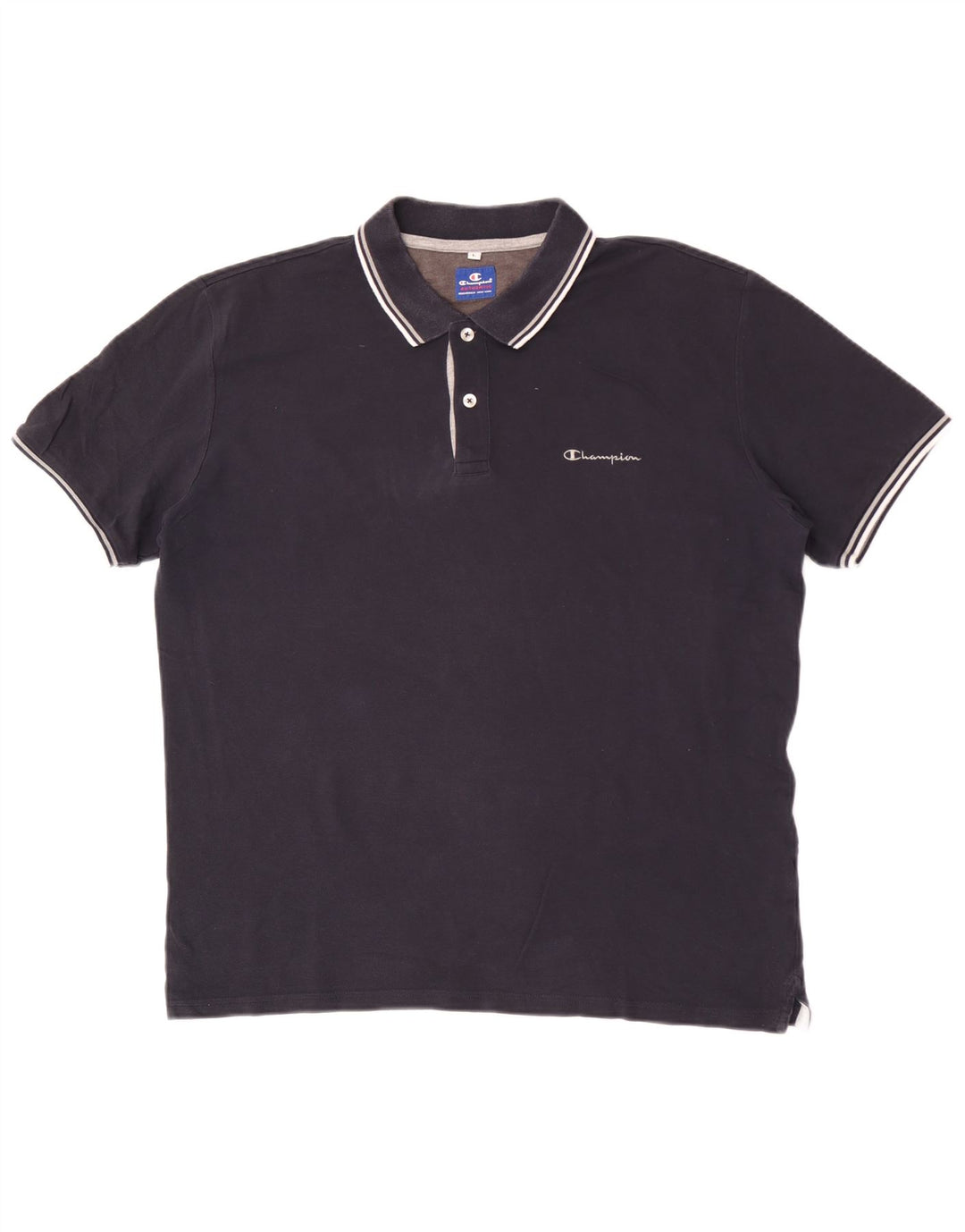 Champion Mens Polo Shirt Large Navy Blue