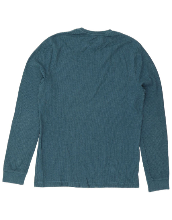 Jack Wills Mens Top Long Sleeve Small Blue Cotton
