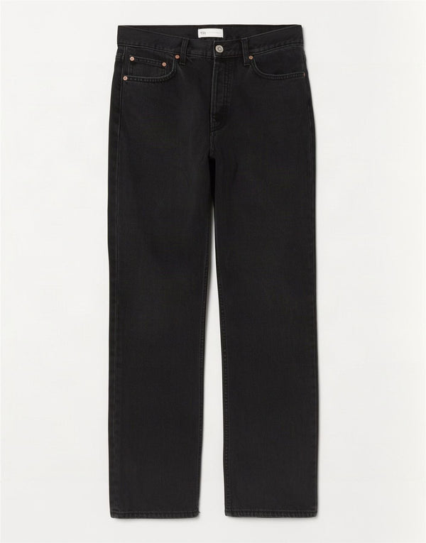 Zara Womens Straight Jeans EU 40 Medium W30 L29 Navy Blue Cotton