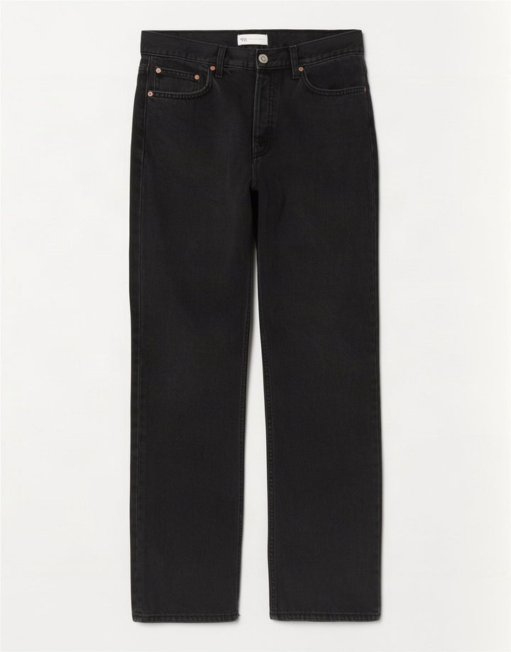 Zara Womens Straight Jeans EU 40 Medium W30 L29 Navy Blue Cotton