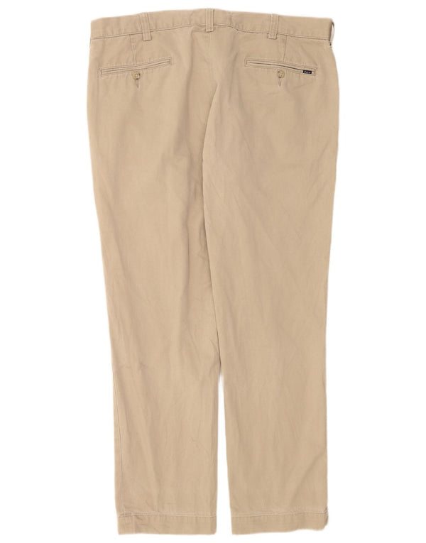 Polo Ralph Lauren Herre Lige Chino Bukser W36 L30 Beige Bomuld