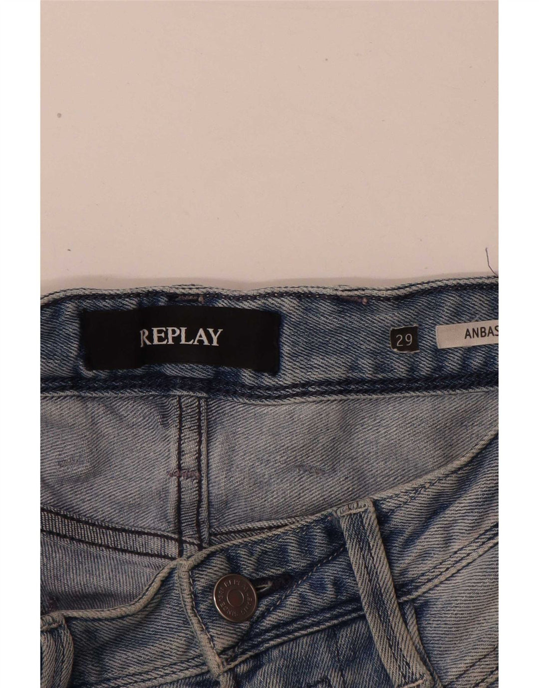 Replay Mens Anbass Slim Jeans W29 L30 Blue