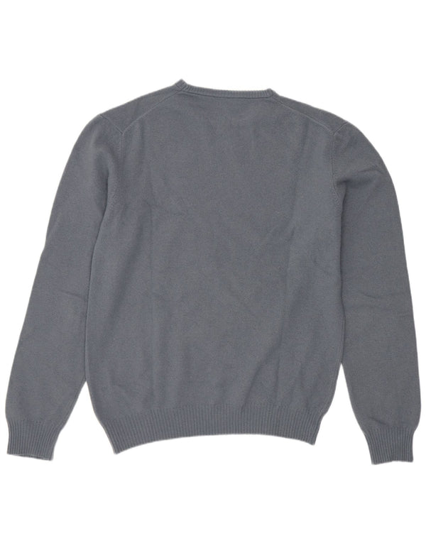 Sisley Womens Crew Neck Jumper Sweater UK 16 Large Grey Wool