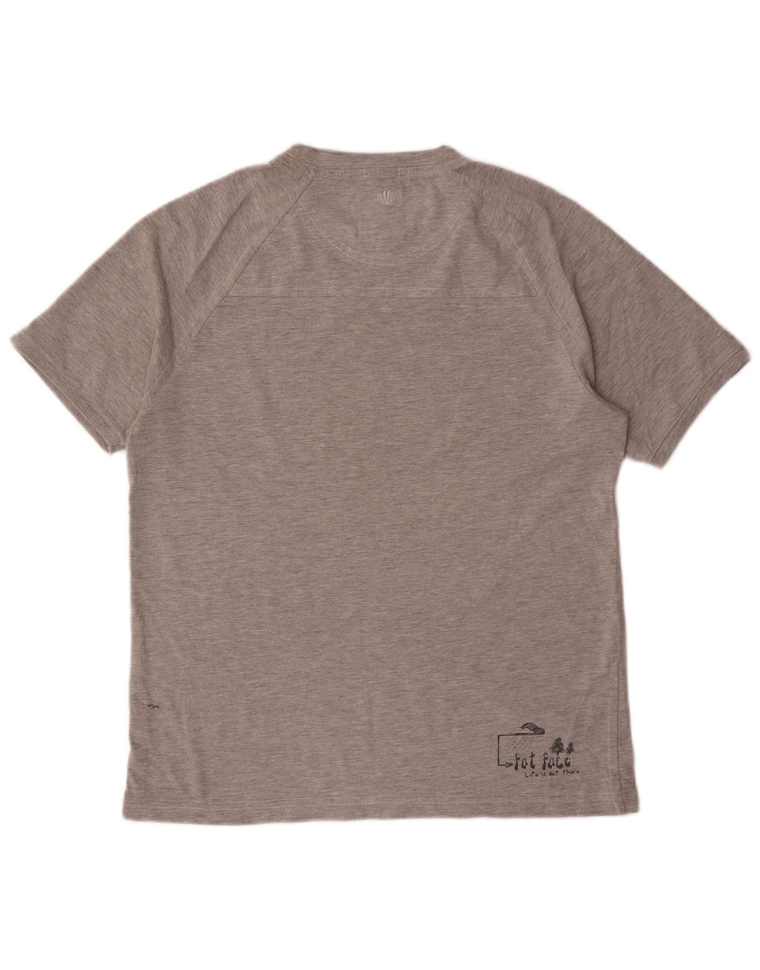 Fat Face Mens Graphic T-Shirt Top Small Grey