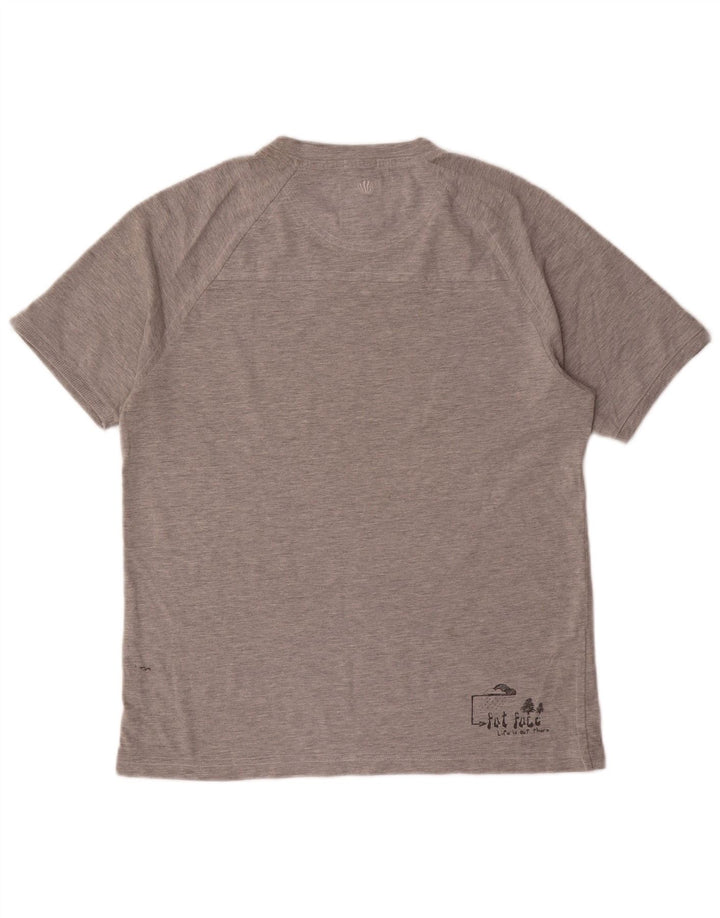 Fat Face Mens Graphic T-Shirt Top Small Grey