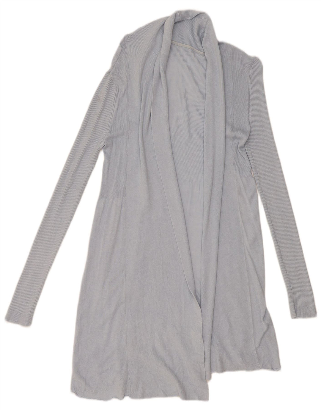 Phase Eight Womens Longline Open Cardigan Sweater UK 8 Small  Blue Viscose